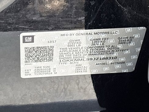 Certified 2018 GMC Acadia SLT w/ LPO, Cargo Package image 30