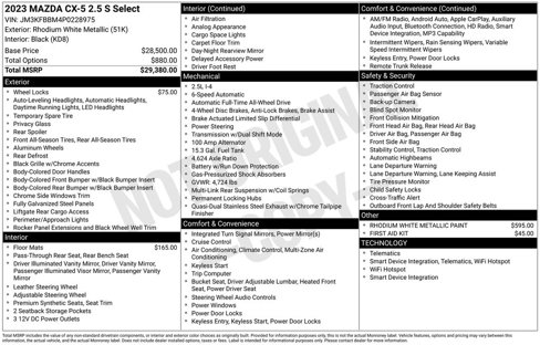Certified 2023 MAZDA CX-5 AWD 2.5 S w/ Select Package image 40