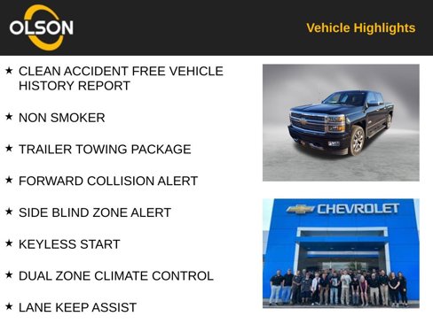 Used 2014 Chevrolet Silverado 1500 High Country w/ High Country Premium Package image 2