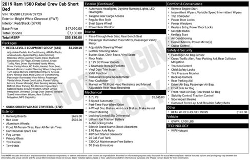 Used 2019 RAM 1500 Rebel w/ Rebel Level 2 Equipment Group image 6