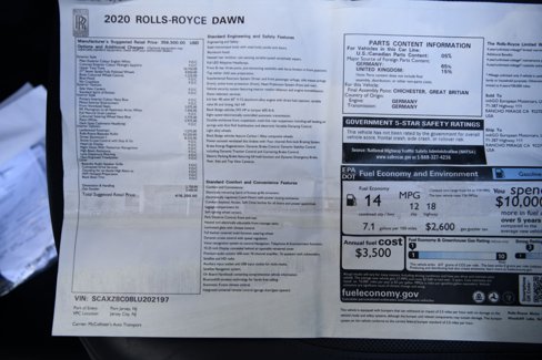 Certified 2020 Rolls-Royce Dawn image 34