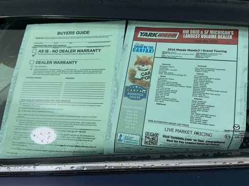 Used 2016 MAZDA MAZDA3 i Touring w/ Popular Equipment Package image 13