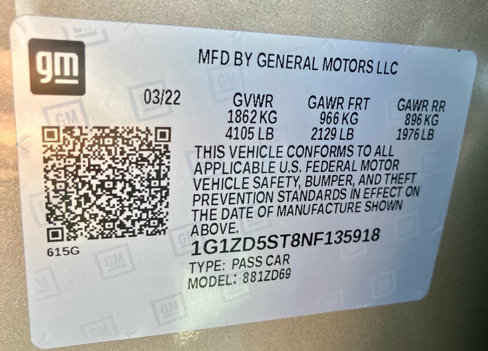 Used 2022 Chevrolet Malibu LT image 10