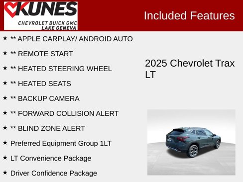 New 2025 Chevrolet Trax LT w/ Driver Confidence Package image 3