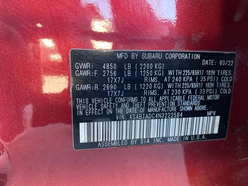 Used 2022 Subaru Outback Premium image 50