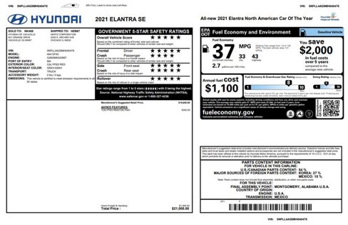 Used 2021 Hyundai Elantra SE image 3