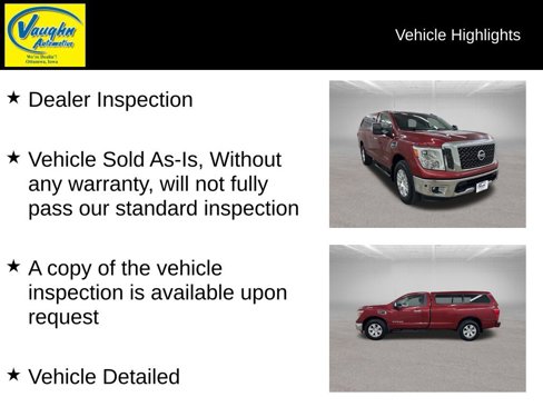 Used 2017 Nissan Titan SV w/ SV Utility Package image 2
