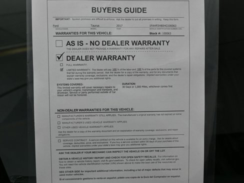 Used 2017 Ford Taurus SEL w/ Equipment Group 201A image 34
