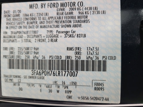 Used 2020 Ford Fusion SE w/ Fleet SE Value Package image 33