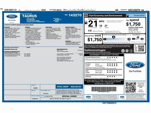 Used 2017 Ford Taurus SE image 2