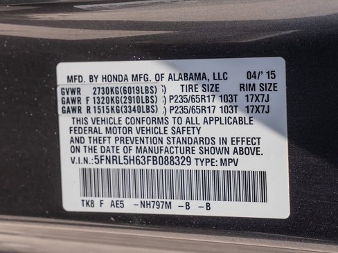 Used 2015 Honda Odyssey EX-L image 34