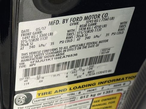 Used 2017 Ford Expedition Limited w/ Equipment Group 301A image 28