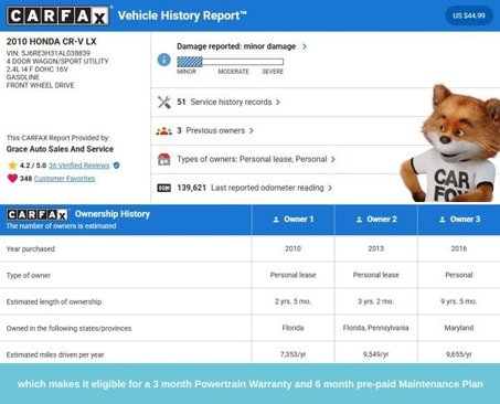 Used 2010 Honda CR-V LX image 10