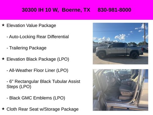 Used 2021 GMC Sierra 1500 Elevation w/ LPO, Elevation Black Package image 29