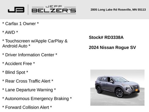 Used 2024 Nissan Rogue SV image 2