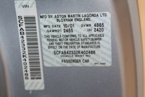 Used 2002 Aston Martin DB7 Vantage image 17