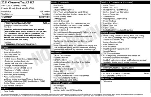 Used 2021 Chevrolet Trax LT w/ LT Convenience Package image 6