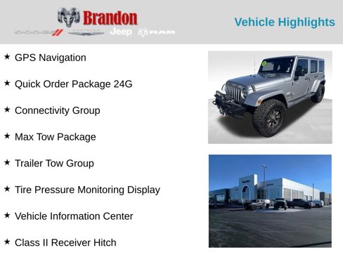 Used 2015 Jeep Wrangler Unlimited Sahara w/ Max Tow Package image 2