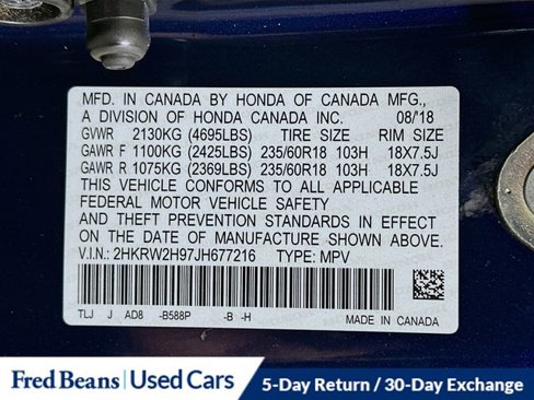 Used 2018 Honda CR-V Touring image 34
