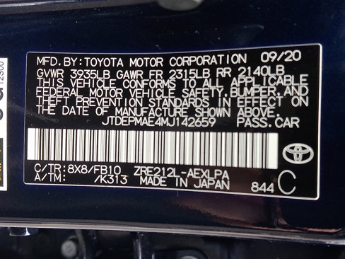 Used 2021 Toyota Corolla LE w/ Carpet Mat Package (TMS) image 26