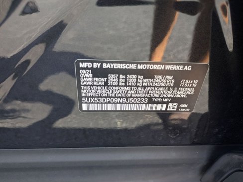 Used 2022 BMW X3 xDrive30i w/ Premium Package image 34
