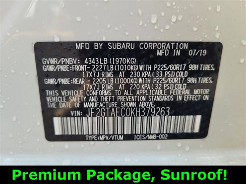 Used 2019 Subaru Crosstrek 2.0i Premium image 19