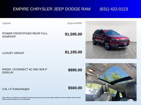 Used 2019 Jeep Cherokee Limited w/ Luxury Group image 6