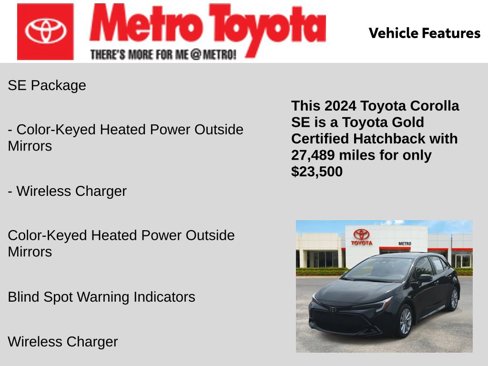 Certified 2024 Toyota Corolla SE image 21