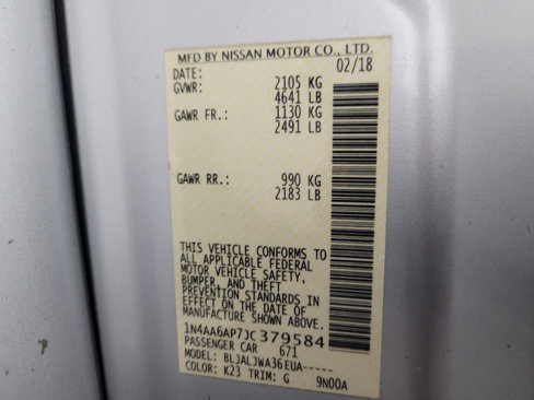 Used 2018 Nissan Maxima 3.5 SV image 33