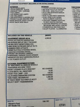 Used 2016 Ford Explorer Sport w/ Equipment Group 401A image 70