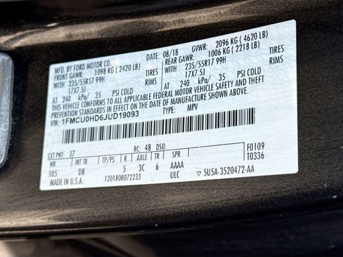 Used 2018 Ford Escape SEL image 31