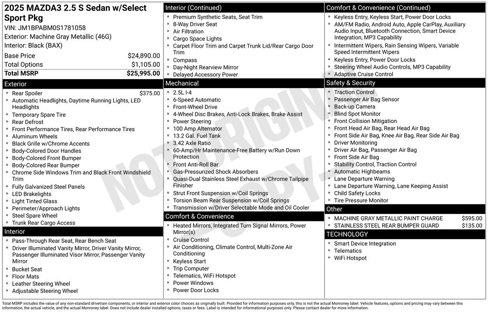 Certified 2025 MAZDA MAZDA3 s image 4