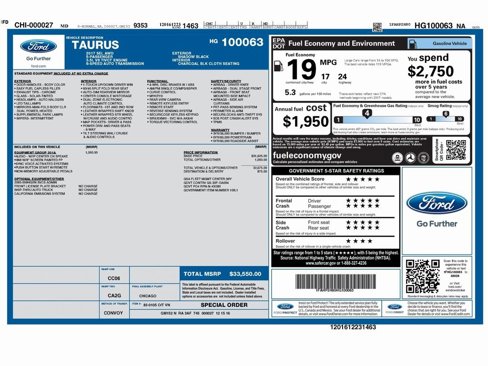Used 2017 Ford Taurus SEL w/ Equipment Group 201A image 2
