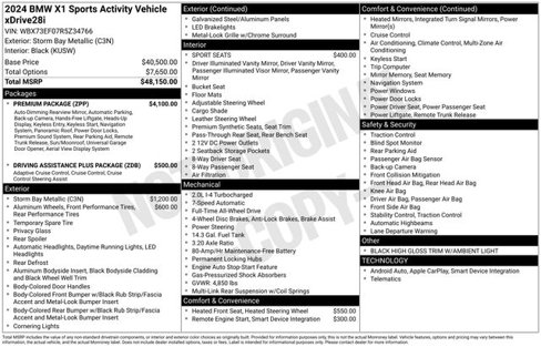 Certified 2024 BMW X1 xDrive28i image 38