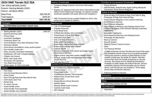Used 2024 GMC Terrain SLE image 31