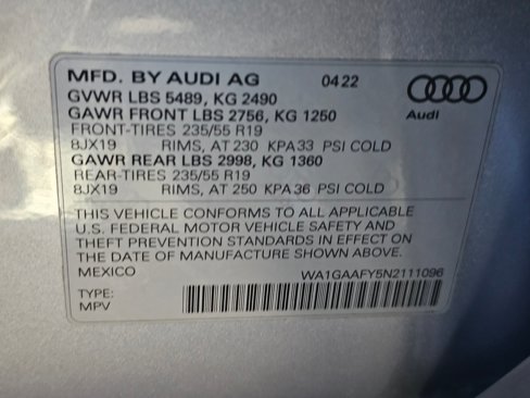 Certified 2022 Audi Q5 2.0T Premium image 29