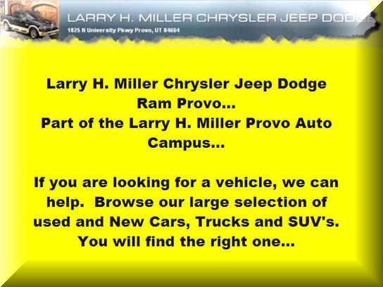 Chrysler Jeep Dodge Ram Dealer In Lhm Chrysler Provo