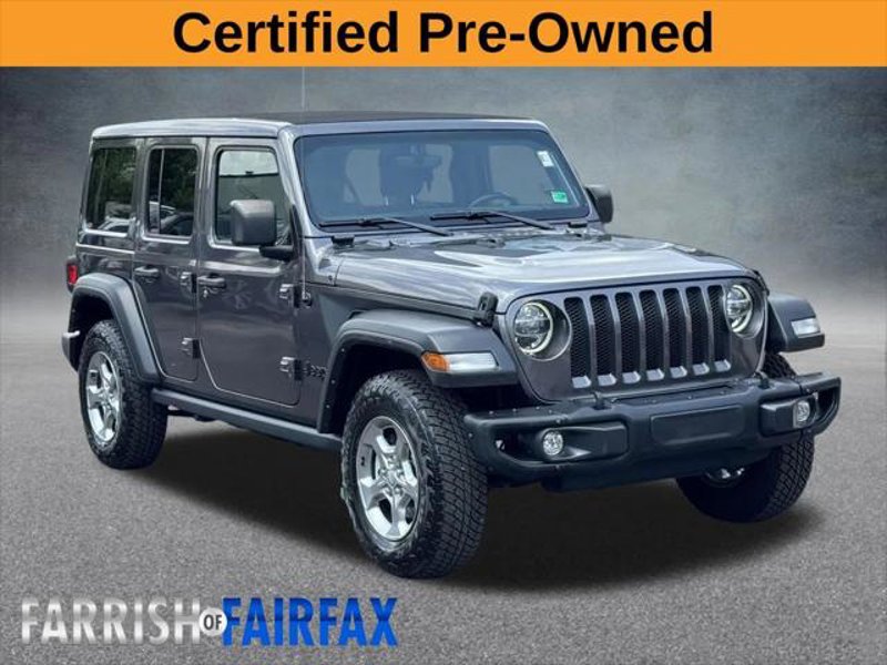 Certified 2021 Jeep Wrangler Unlimited Sport image 1
