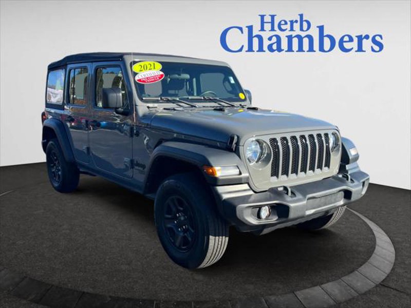 Certified 2021 Jeep Wrangler Unlimited Sport image 1