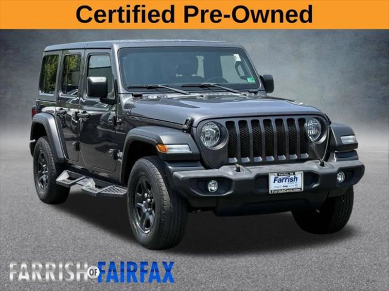 Certified 2020 Jeep Wrangler Unlimited Sport image 1