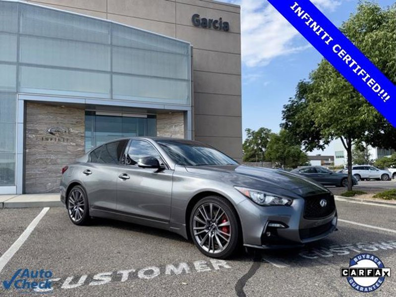 Certified 2024 INFINITI Q50 Red Sport 400 w/ Carbon Fiber Package image 1