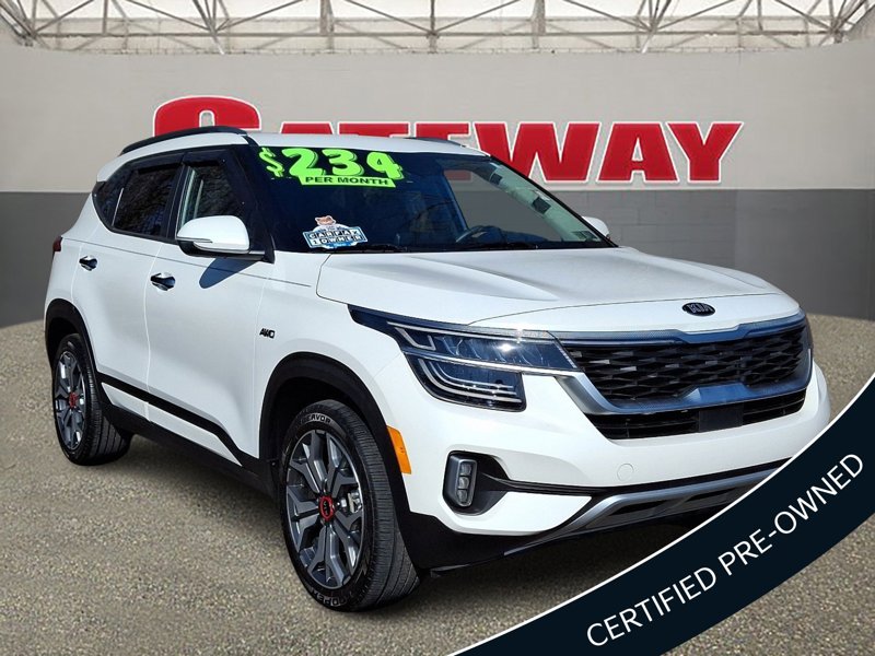 Certified 2021 Kia Seltos SX w/ SX Sunroof Package image 1