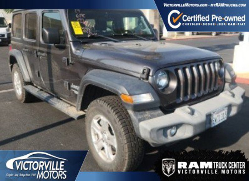 Certified 2019 Jeep Wrangler Unlimited Sport S image 1