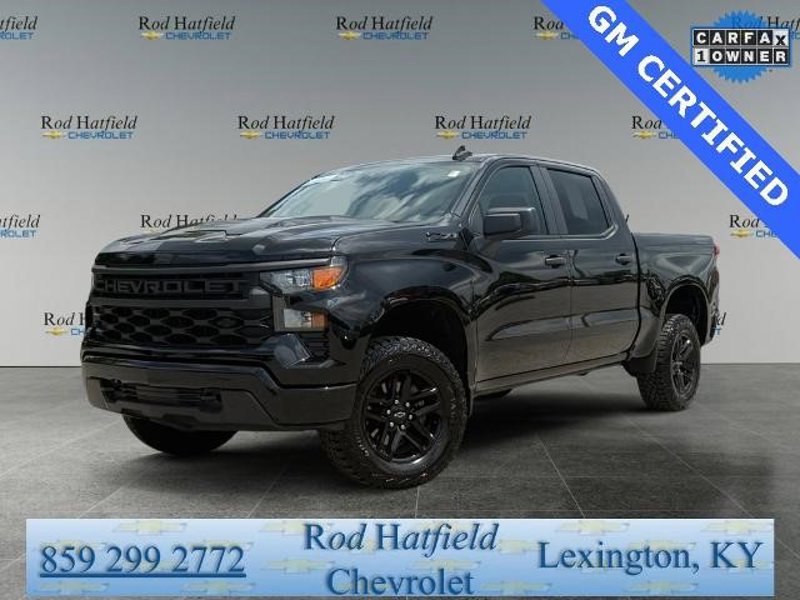Certified 2025 Chevrolet Silverado 1500 Custom Trail Boss w/ Midnight Edition image 1