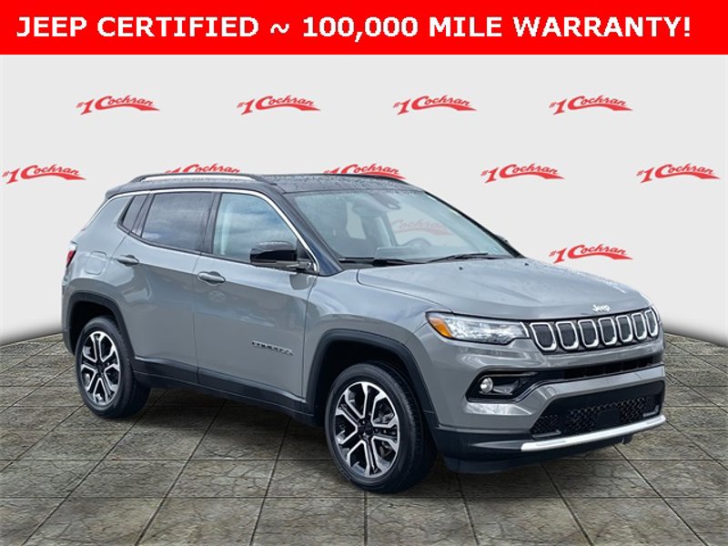 Certified 2022 Jeep Compass Limited w/ Sun and Sound Group image 1