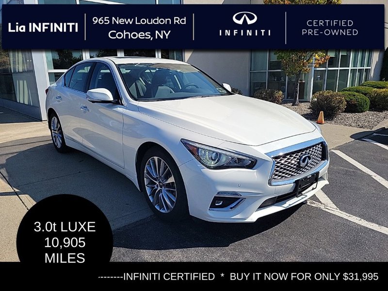 Certified 2022 INFINITI Q50 Luxe w/ Cargo Package image 1