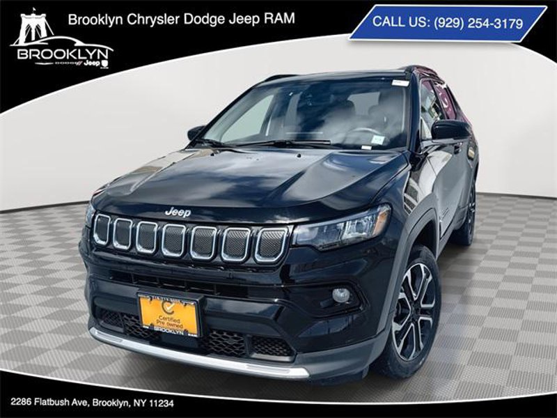 Certified 2022 Jeep Compass Limited w/ Sun and Sound Group image 1