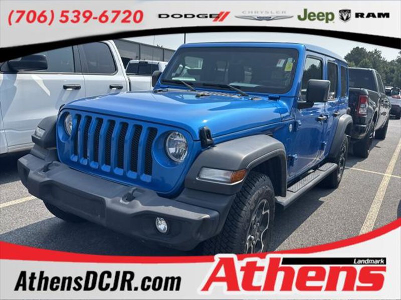 Certified 2021 Jeep Wrangler Unlimited Sport w/ Sun And Sound Package image 1