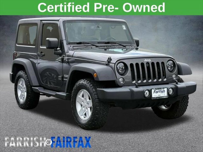 Certified 2018 Jeep Wrangler Sport image 1