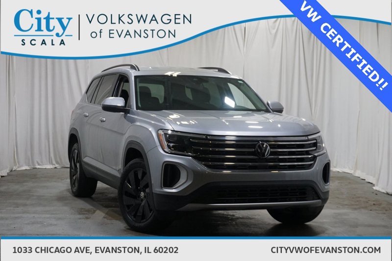 Certified 2024 Volkswagen Atlas SE w/ Black Wheel Package image 1
